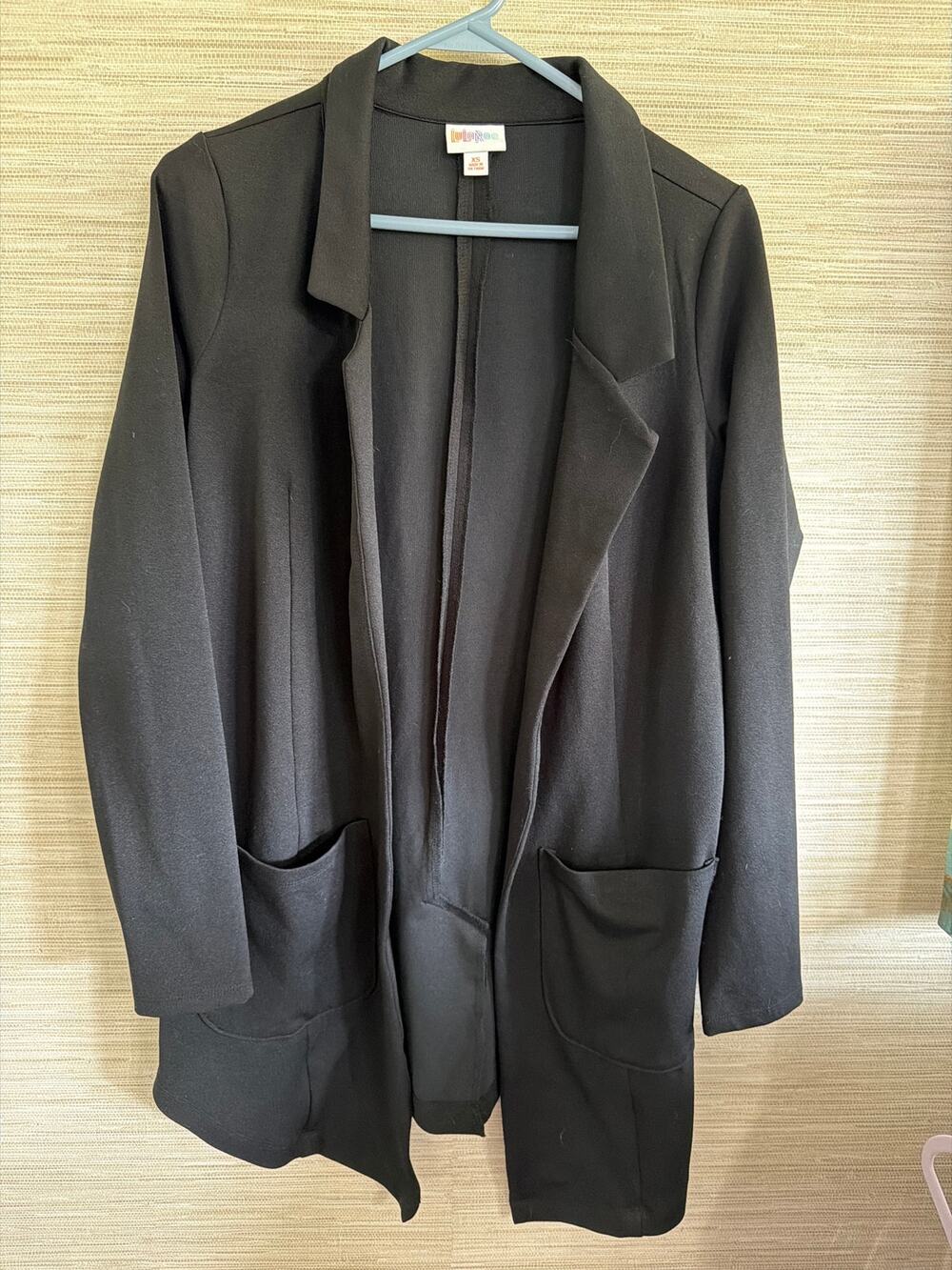 LuLaRoe Black Long length blazer women's size XS